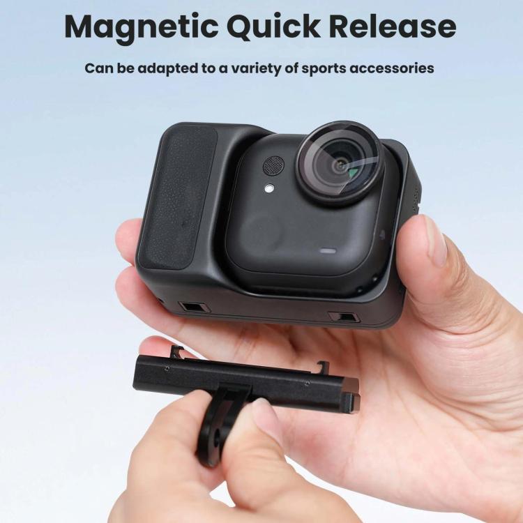 For Insta360 GO Ultra Magnetic Quick-Release Adapter Mount Aluminum Alloy Expandable Accessory, Quick-Release Adapter