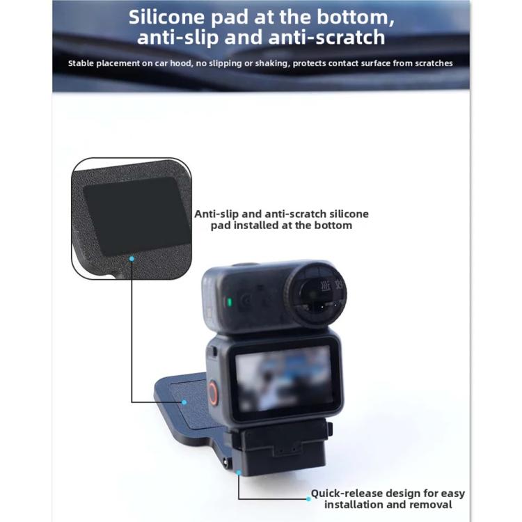 For DJI Osmo Nano Camera & Vision Dock Magnetic Backplate Desktop Stand, Standard, With Neck Strap