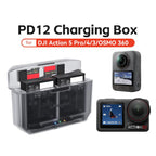 AMagisn PD12 Charging Case Battery Charger For DJI Osmo 360/ Action 5 Pro / 4 / 3, PD12