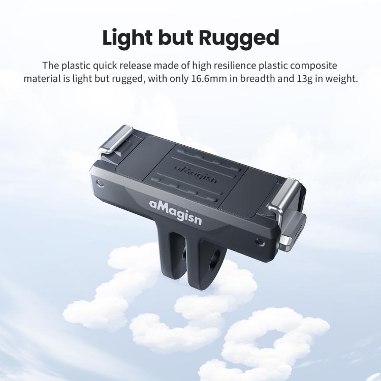 aMagisn TN10 Bidirectional Magnetic Quick Release Mount For DJI Nano / Osmo 360 / Action 5 Pro / 4 / 3, TN10 ABS
