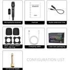 Wireless Microphone Direct Broadcast Singing Handheld Microphone, LS07+N33 1 Tow 1 Bluetooth Version, LS07+N33 1 Tow 1 Infrared Version, LS07+N33 1 Tow 2 Bluetooth Version, LS07+N33 1 Tow 2 Infrared Version