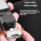 For DJI Osmo Pocket 3 Flymile Dual-Port 1/4" Thread Magnetic Quick-Release Charging Adapter