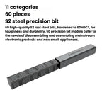 71pcs Multi-Functional Manual Screwdriver Set Mobile Phone Computer Repair Disassembly Tool Kit, CREATIONSPACE HCS01A