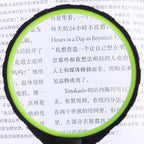10X 75mm 2LEDs Shockproof Handheld Magnifying Glass For Reading Identification