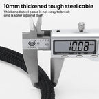 WEST BIKING Extended Portable Bicycle Steel Cable Anti-Theft Combination Lock