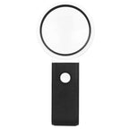 LED Folding Desktop Magnifying Glass For Reading Antique Jewelry Identification, 80mm 6X / 25X, 90mm 5X / 25X, 110mm 3.5X / 25X