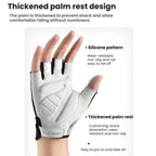 WEST BIKING Breathable Shock-absorbing Non-slip Half-finger Cycling Gloves, M, L, XL, XXL