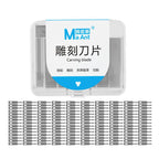 MaAnt M077 150pcs /Box Double-sided Flat Blade Cell Phone Repair Back Cover Removal Artistic Engraving Knife Blade, No. 4A, No. 4, No. 11, No. 16, No. 17