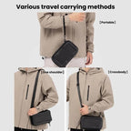 For DJI Osmo Pocket 3 Cwatcun D224 Medium EVA Hard Shell Bag Shockproof Pressure Resistant Storage Bag, D224