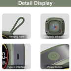 K5A 3 In1 Carbon Monoxide Temperature Humidity Detector Outdoor Portable CO Detection Alarm, K5A