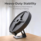 JYS Universal Metal Desktop Stand for Handheld Consoles Compatible with ROG Xbox Ally/X, Switch, Steam Deck & Lenovo Legion Go, Desktop Stand White, Desktop Stand Black