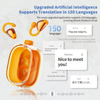 150 Languages AI Translation Wireless Clip Ear Bluetooth Earphone