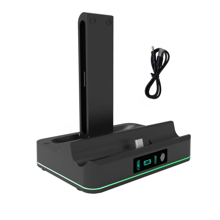 KJH RGB LED Charging Dock for Nintendo Switch 2 & Joy-Con Controller Fast Charging Station