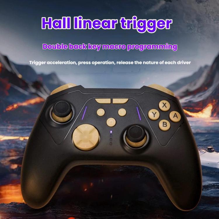 S201 Bluetooth Gaming Controller - Hall Effect Triggers, Dual Back Buttons For Macros, Compatible With Switch 2/Switch/PC/Steam/Mobile