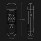 Breath-Type Traffic High-Precision Alcohol Tester Drunk Driving Detection Instrument