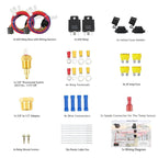 60A Dual Electric Radiator Fan Relay Kit With 185-Degree ON/175-Degree OFF Thermostat