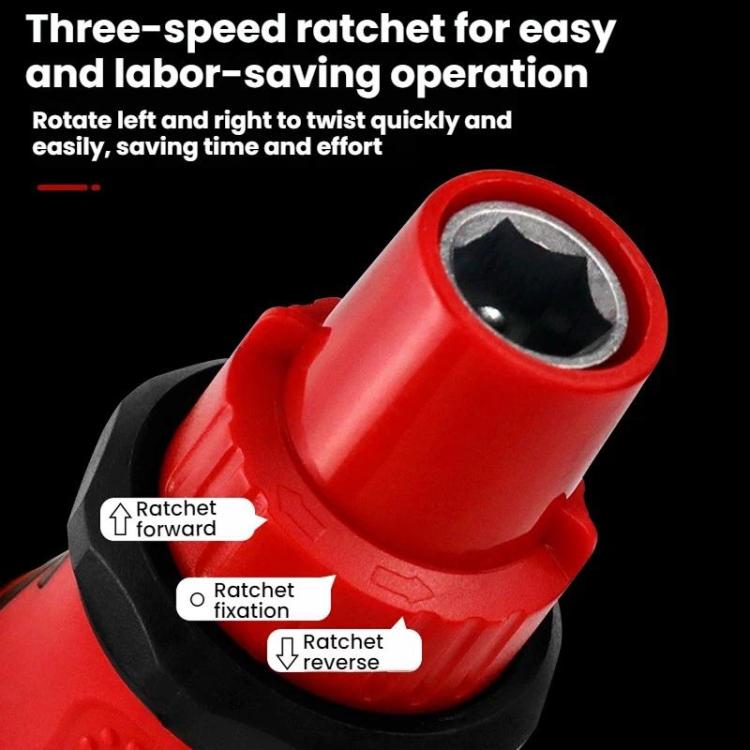 34 in 1 Manual Rubber-Coated Ratchet Screwdriver Repair Tool Set, 34 in 1