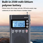 RIZFLY MY518 Portable FM/AM 2-Band Bluetooth Transmitter Radio