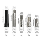 10pcs Automobile America Valve Core Inflation Extension Cap, 19mm, 27mm, 39mm, Plastic 39mm, Double Safety 24mm