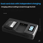 For Canon LP-E12 Dual Battery Digital LCD Charger, LP-E12