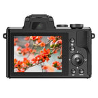 DC226 8K Camcorder With Front/Rear 48MP Dual Cameras, 3.2-Inch HD Touch Screen, LED Flash, HDMI Output & WiFi Transfer, EU Plug, US Plug, UK Plug