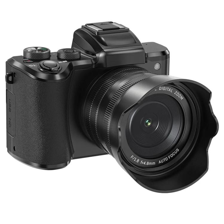 DC226 8K Camcorder With Front/Rear 48MP Dual Cameras, 3.2-Inch HD Touch Screen, LED Flash, HDMI Output & WiFi Transfer, EU Plug, US Plug, UK Plug