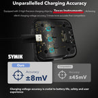 SYMIK Fast Charging Case For DJI Osmo Action 5 Pro / 4 / 3 Three Channel Battery Charger With 0.96-Inch OLED Screen, SYMIK