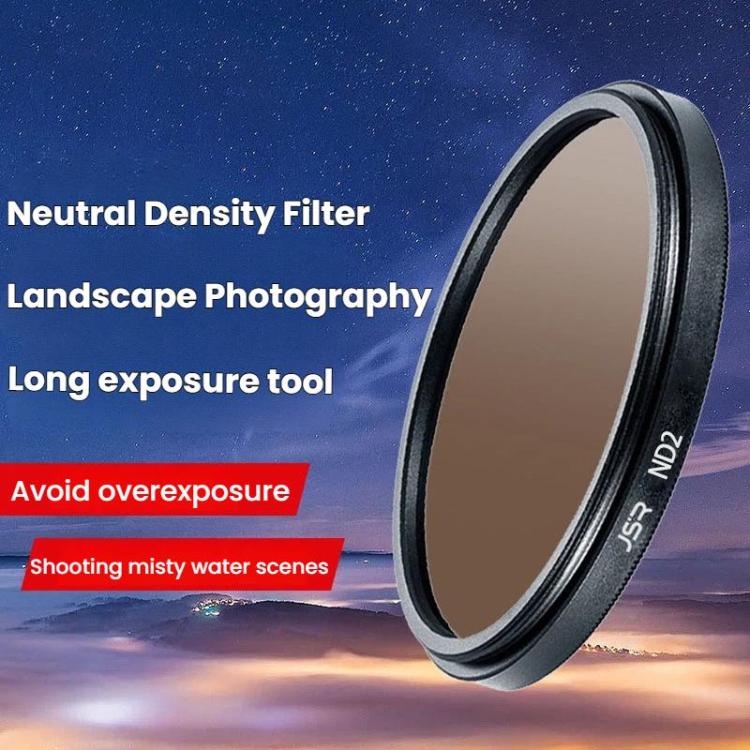 Micro SLR Camera Light Reduction Filter Medium Gray Density Lens, JSR ND2 37mm, JSR ND4 37mm, JSR ND8 37mm, JSR ND16 37mm, JSR ND32 37mm, JSR ND2 40.5mm, JSR ND4 40.5mm, JSR ND8 40.5mm, JSR ND16 40.5mm, JSR ND32 40.5mm, JSR ND2 43mm, JSR ND4 43mm      ...