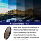 Micro SLR Camera Light Reduction Filter Medium Gray Density Lens, JSR ND2 37mm, JSR ND4 37mm, JSR ND8 37mm, JSR ND16 37mm, JSR ND32 37mm, JSR ND2 40.5mm, JSR ND4 40.5mm, JSR ND8 40.5mm, JSR ND16 40.5mm, JSR ND32 40.5mm, JSR ND2 43mm, JSR ND4 43mm      ...