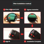 Micro SLR Camera Light Reduction Filter Medium Gray Density Lens, JSR ND2 37mm, JSR ND4 37mm, JSR ND8 37mm, JSR ND16 37mm, JSR ND32 37mm, JSR ND2 40.5mm, JSR ND4 40.5mm, JSR ND8 40.5mm, JSR ND16 40.5mm, JSR ND32 40.5mm, JSR ND2 43mm, JSR ND4 43mm      ...