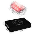 M3 Motorcycle Bicycle Drone Strobe Light Waterproof Wireless Remote Control Anti-Tailgating Light, 4 Lights + Remote Control, 2 Lights + Remote Control, 1 Light + Remote Control