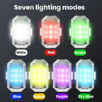 M3 Motorcycle Bicycle Drone Strobe Light Waterproof Wireless Remote Control Anti-Tailgating Light, 4 Lights + Remote Control, 2 Lights + Remote Control, 1 Light + Remote Control
