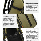 Outdoor Large Capacity Waterproof Camera Bag Detachable Portable DSLR Backpack, Olive Green