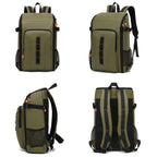 Outdoor Large Capacity Waterproof Camera Bag Detachable Portable DSLR Backpack, Olive Green