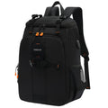 XINQUAN Outdoor Waterproof DSLR Camera Backpack For Photography Large Capacity Laptop Bag, Black Orange