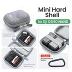 For DJI Osmo Nano Camera aMagisn Mini Hard Shell Case Compact Protective Pouch with Carabiner Clip