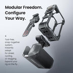 aMagisn Universal Camera Metal Xplorer Grip Kit For DJI Osmo Action/Insta360/GoPro HERO Series