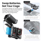 aMagisn Universal Camera Metal Xplorer Grip Kit For DJI Osmo Action/Insta360/GoPro HERO Series