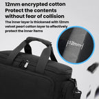 Portable Large-Capacity DSLR Crossbody Bag Handheld Shockproof Camera Bag, Handheld Bag