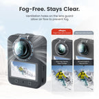For DJI Osmo 360 aMagisn Anti-Fog Clip-On Lens Guard HD Lens Cover