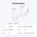 For DJI Osmo 360 aMagisn Anti-Fog Clip-On Lens Guard HD Lens Cover