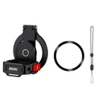 For DJI Osmo Pocket 3 BRDRC Magnetic Expandable Phone Holder Cold Shoe Mount, For DJI Osmo Pocket 3 Black