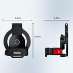 For DJI Osmo Pocket 3 BRDRC Magnetic Expandable Phone Holder Cold Shoe Mount, For DJI Osmo Pocket 3 Black
