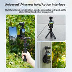 For DJI Osmo Pocket 3 BRDRC Magnetic Expandable Phone Holder Cold Shoe Mount, For DJI Osmo Pocket 3 Black