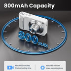 DC309X 6x Optical Zoom Digital Camera With 64MP & 5K Video 2.8-Inch Touch Screen, Front/Rear Dual Lens, EU Plug White, EU Plug Black, US Plug White, US Plug Black, UK Plug White, UK Plug Black