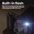 DC309X 6x Optical Zoom Digital Camera With 64MP & 5K Video 2.8-Inch Touch Screen, Front/Rear Dual Lens, EU Plug White, EU Plug Black, US Plug White, US Plug Black, UK Plug White, UK Plug Black