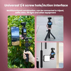 For DJI Osmo Pocket 3 BRDRC Magnetic Expandable Phone Holder Cold Shoe Mount, For DJI Osmo Pocket 3 Pink