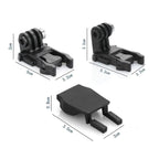 2sets Sports Camera Quick Release L-Shape Base Quick Release Plug Mount Quick Release Locking Activity Base, Heightened+Anti-drop Plug, With Anti-drop Plug