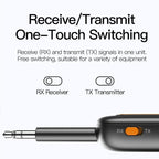 Wireless Bluetooth 5.4 Receiver Transmitter Car AUX Navigation Audio Adapter, Y6