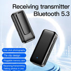 Lavalier Wireless Bluetooth 5.4 Receiver Transmitter 2 In 1 AUX Car Audio Adapter, Y3